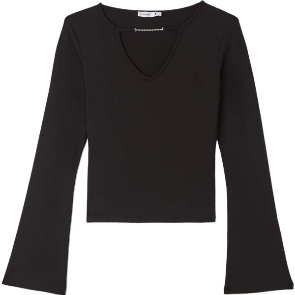 t-shirt Terranova nero tinta unita