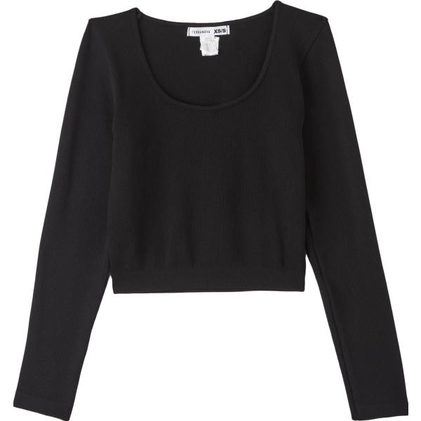 t-shirt Terranova nero tinta unita
