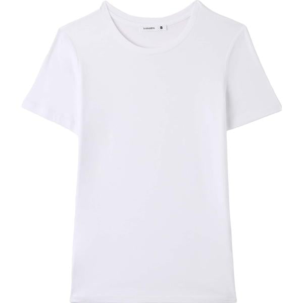 t-shirt Terranova bianco tinta unita