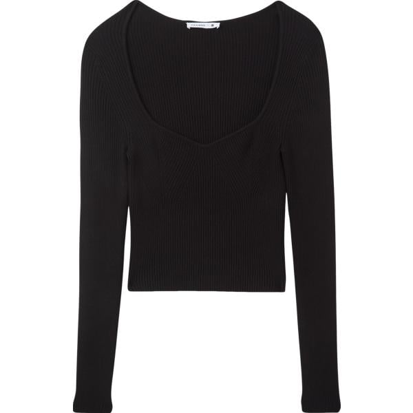 maglieria Terranova nero tinta unita