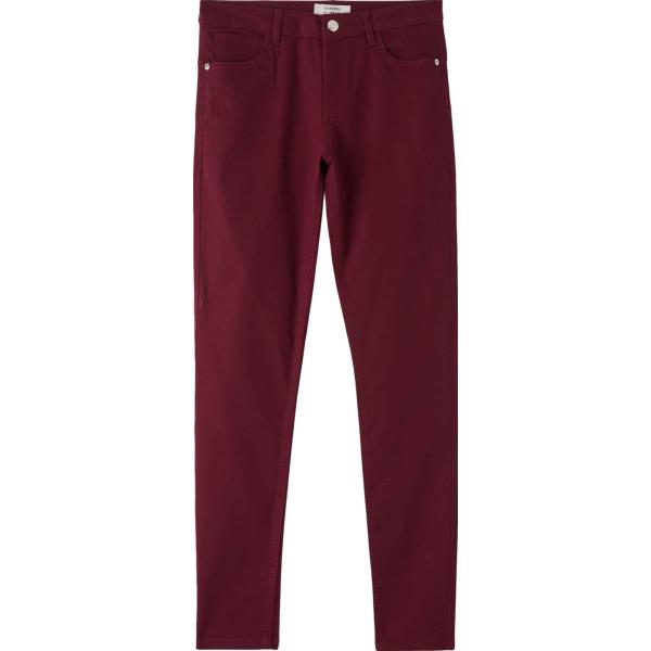 pantaloni Terranova rosso tinta unita