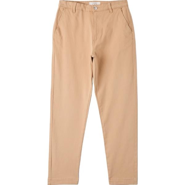 pantaloni chino Terranova marrone tinta unita