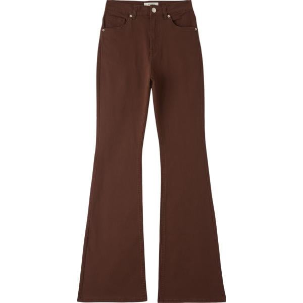 pantaloni Terranova marrone tinta unita