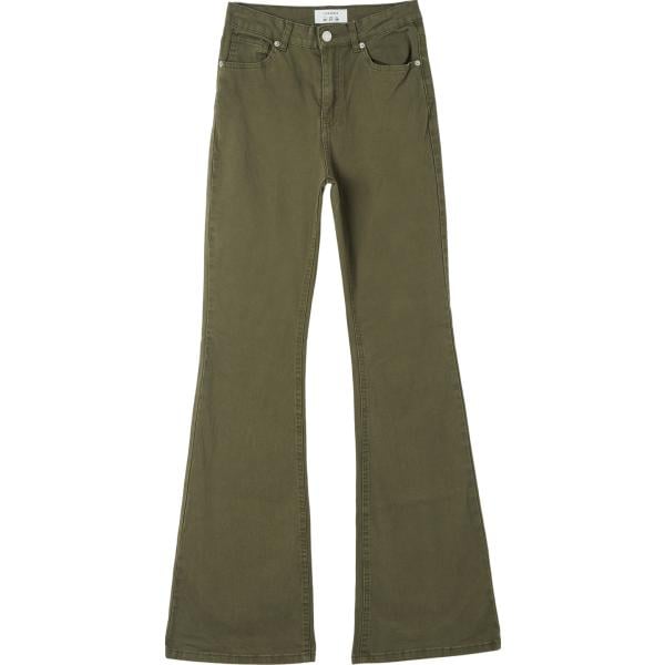 pantaloni Terranova verde tinta unita