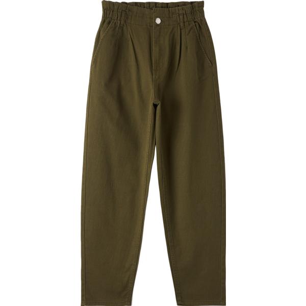 pantaloni Terranova marrone tinta unita