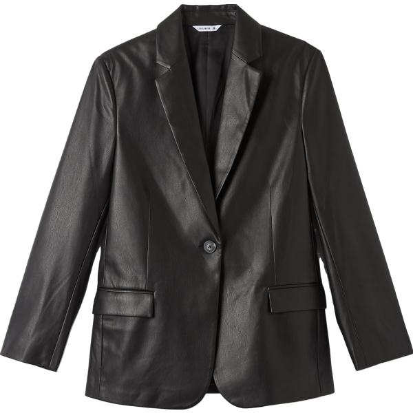 blazer Terranova nero tinta unita
