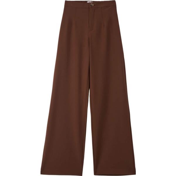 pantaloni Terranova marrone tinta unita