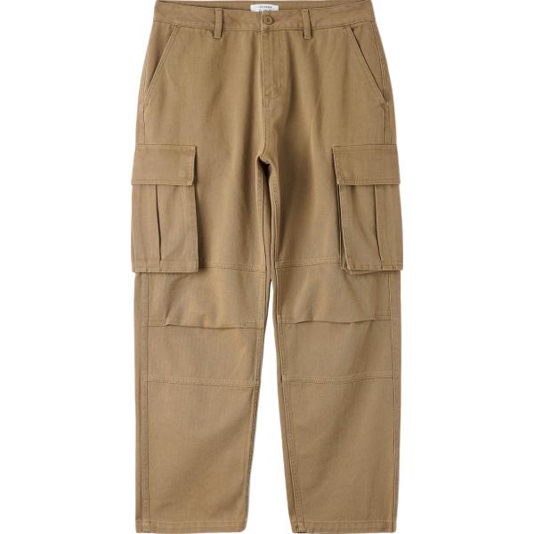pantaloni cargo Terranova marrone tinta unita
