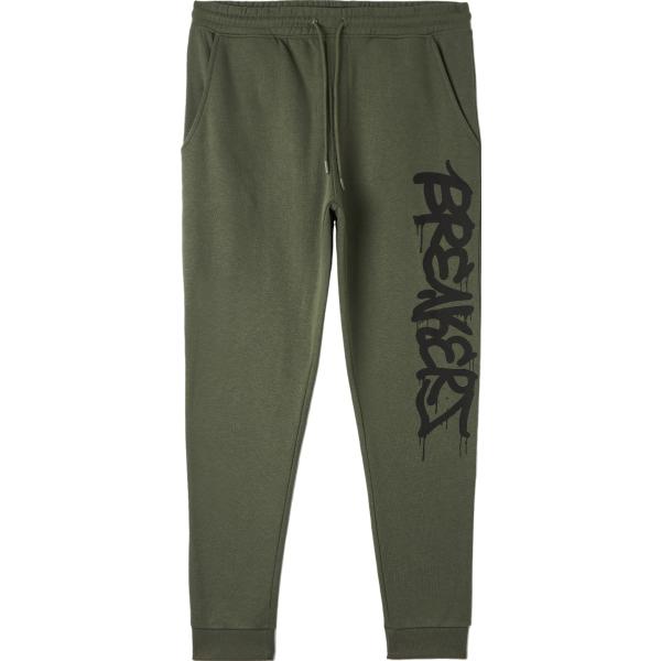 pantaloni Terranova verde con stampe
