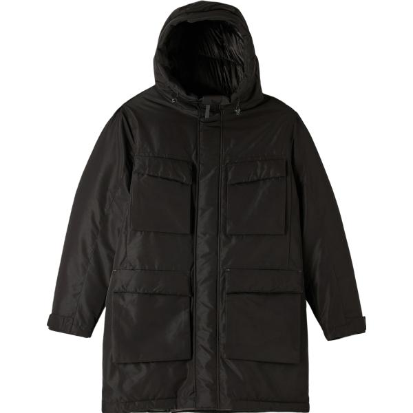 parka Terranova nero tinta unita