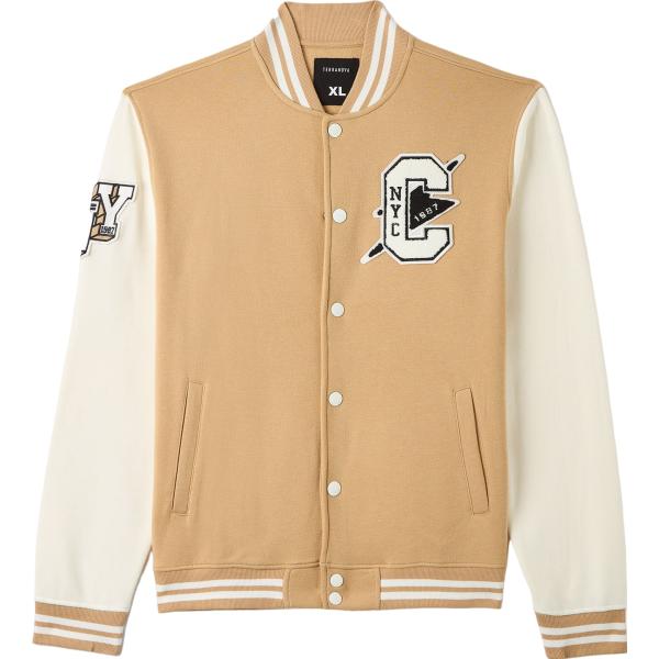 bomber Terranova marrone con stampe