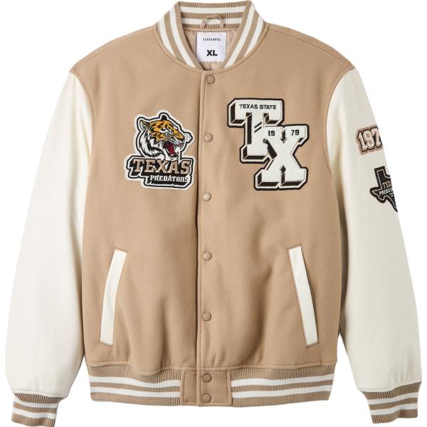 bomber Terranova marrone con stampe