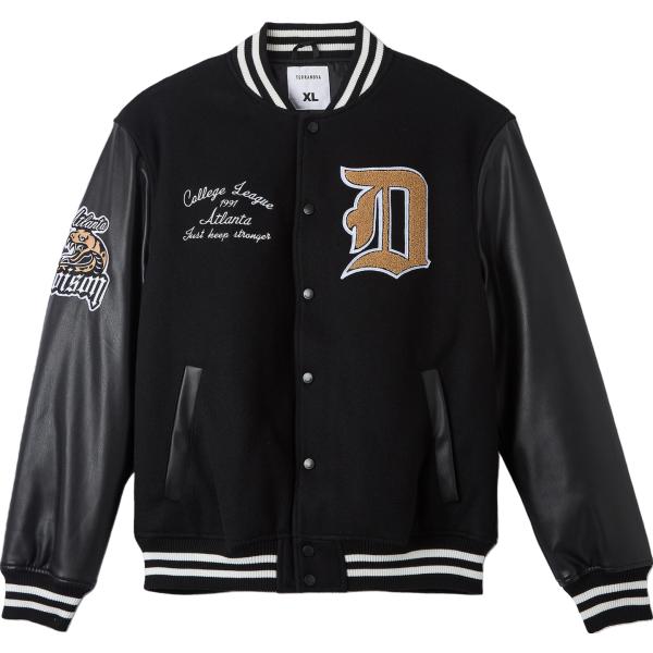 bomber Terranova nero con stampe