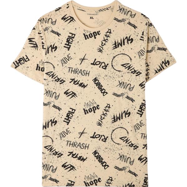 t-shirt Terranova marrone