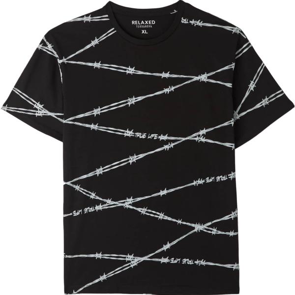 t-shirt Terranova nero