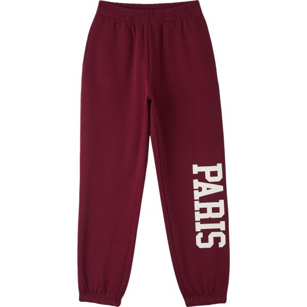 pantaloni Terranova rosso con stampe
