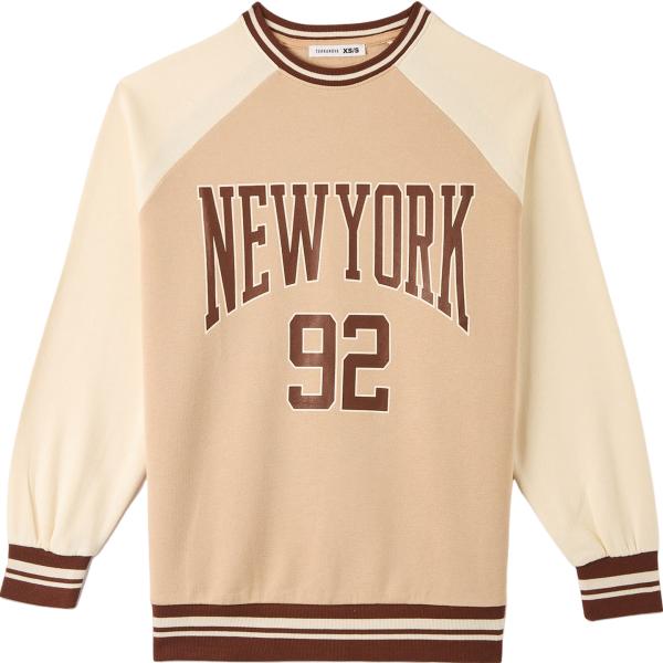felpe Terranova marrone con stampe