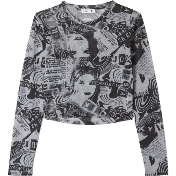 t-shirt Terranova grigio con stampe