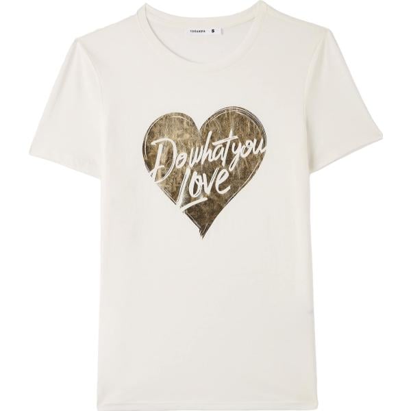 t-shirt Terranova bianco con stampe