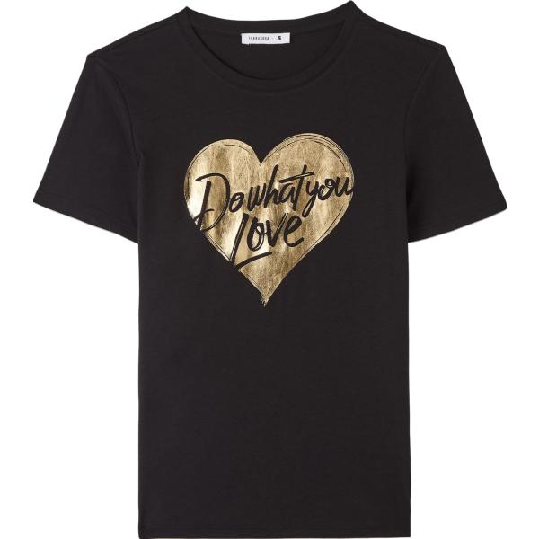 t-shirt Terranova nero con stampe