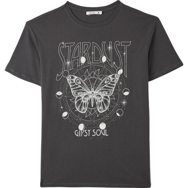 t-shirt Terranova grigio con stampe