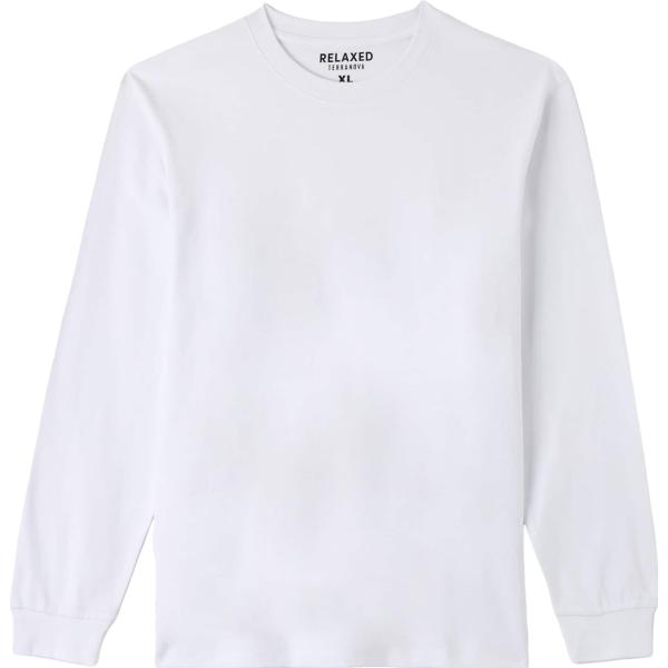 t-shirt Terranova bianco tinta unita