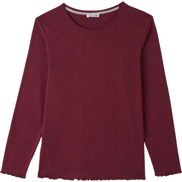 t-shirt Terranova rosso tinta unita