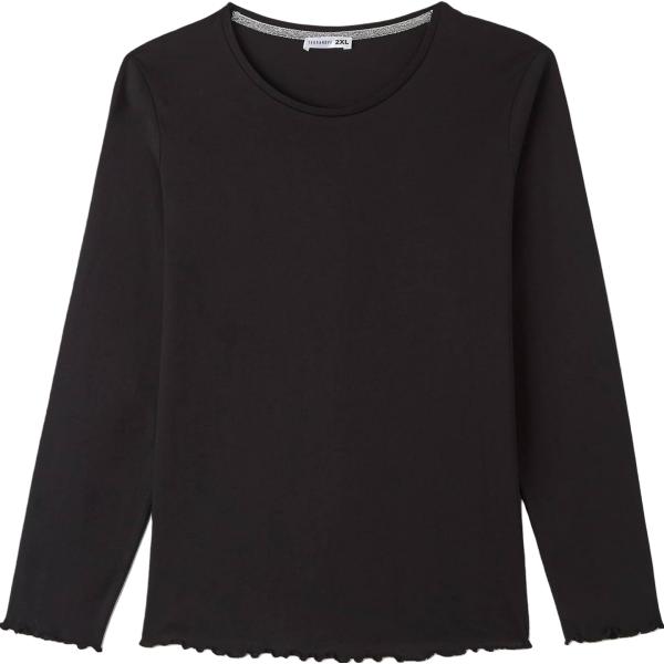 t-shirt Terranova nero tinta unita