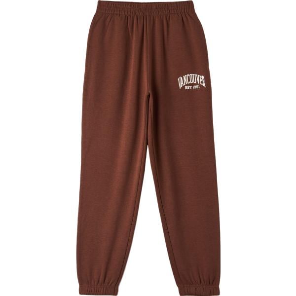 pantaloni Terranova marrone con stampe
