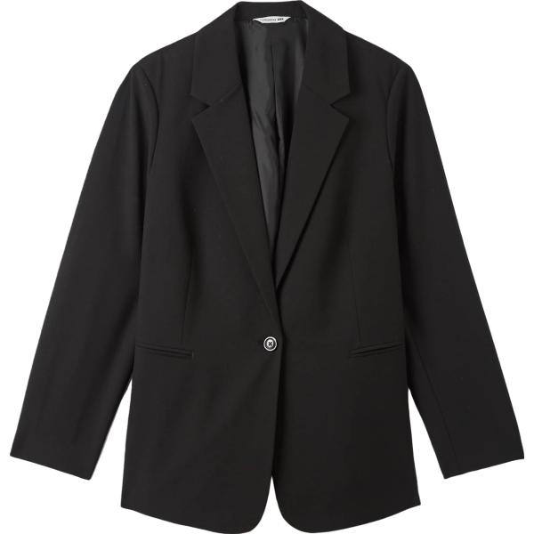 blazer Terranova nero tinta unita