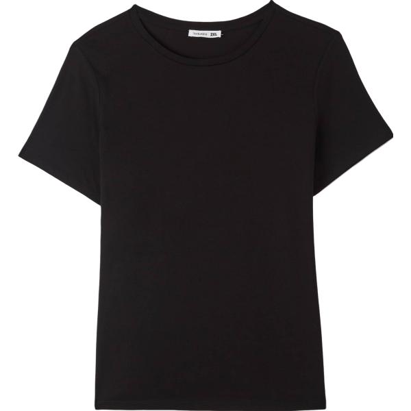 t-shirt Terranova nero tinta unita