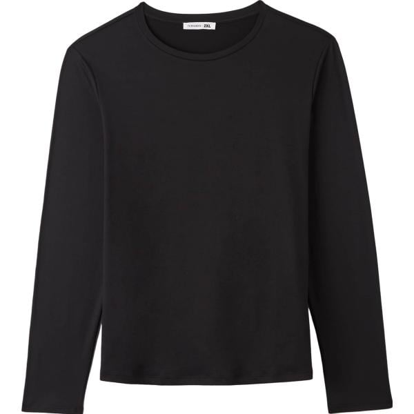 t-shirt Terranova nero tinta unita