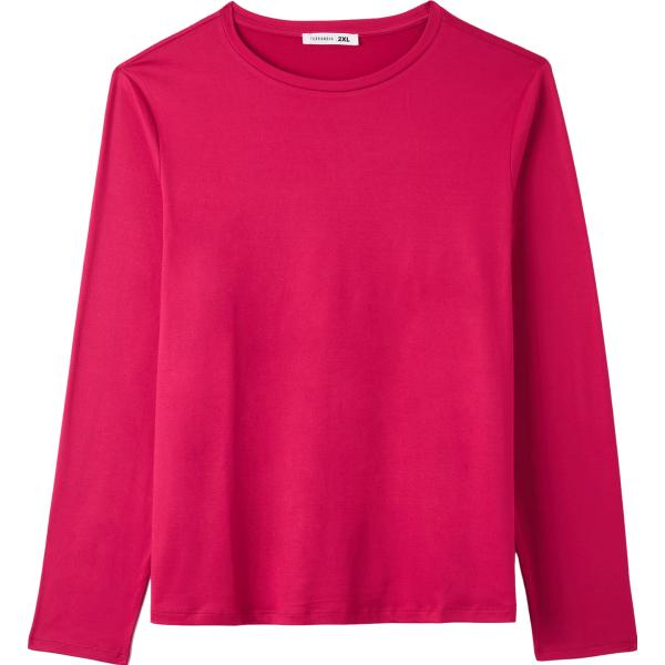 t-shirt Terranova rosso tinta unita