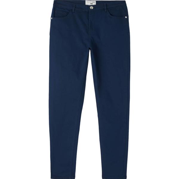 pantaloni Terranova blu tinta unita