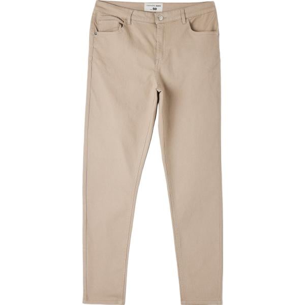 pantaloni Terranova marrone tinta unita