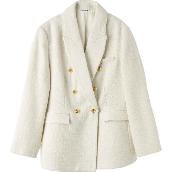blazer Terranova bianco tinta unita