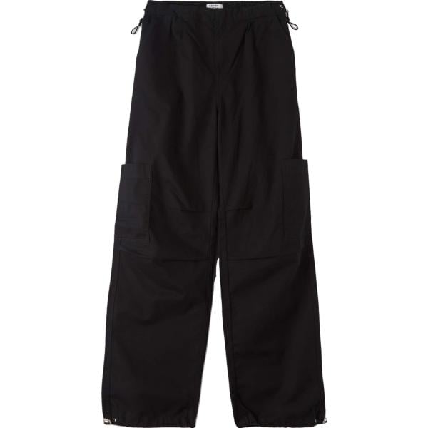 pantaloni cargo Terranova nero tinta unita