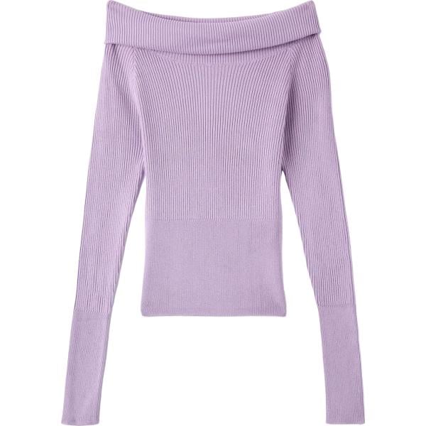 maglieria Terranova viola tinta unita