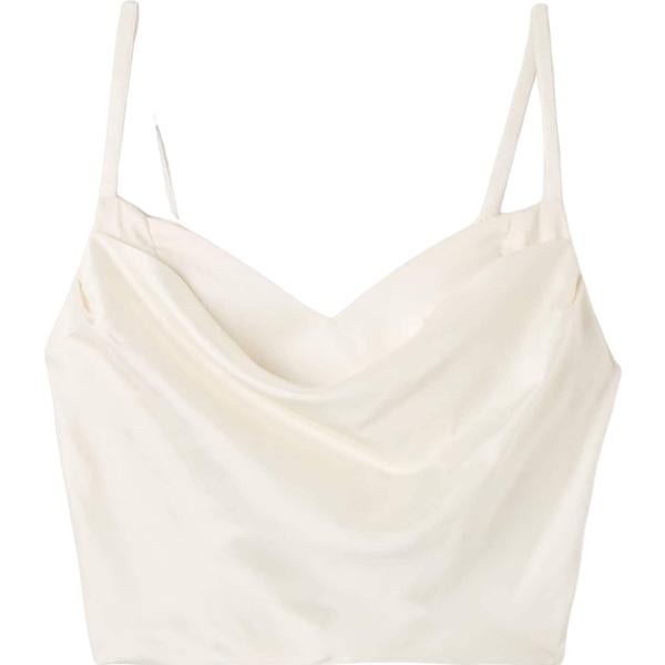 top Terranova bianco tinta unita