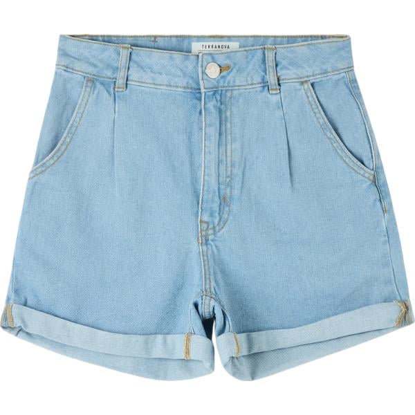 shorts Terranova blu tinta unita