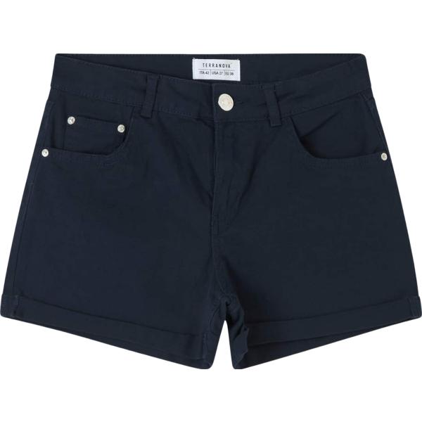 shorts Terranova blu tinta unita