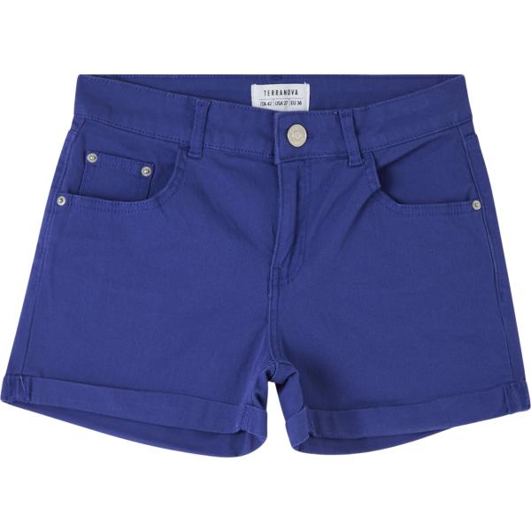 shorts Terranova blu tinta unita