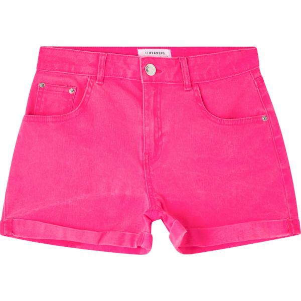 shorts Terranova rosa tinta unita