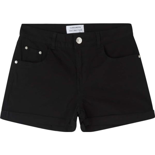 shorts Terranova nero tinta unita