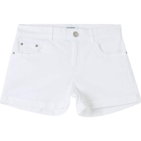 shorts Terranova bianco tinta unita