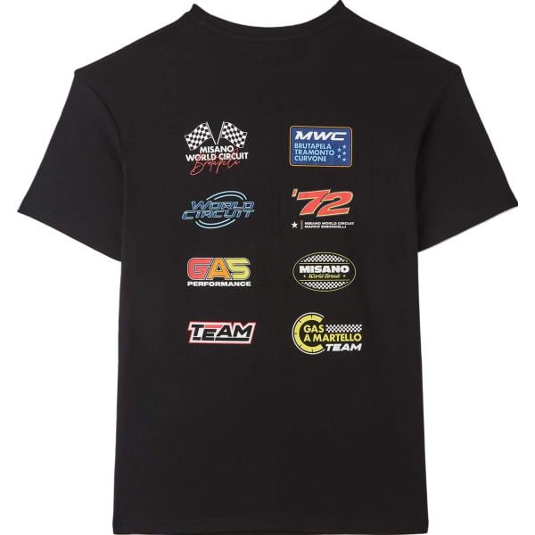 t-shirt Terranova nero con stampe