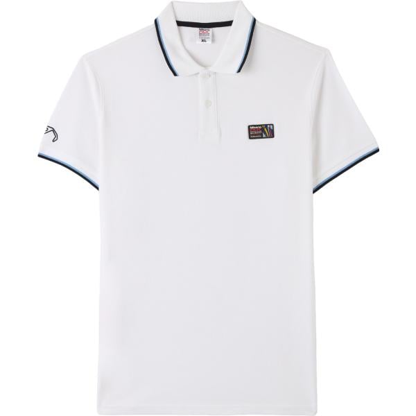 polo Terranova bianco con stampe