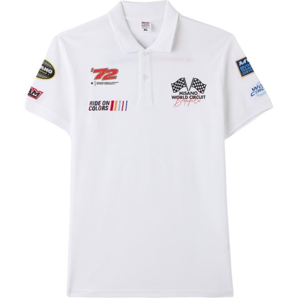 polo Terranova bianco con stampe