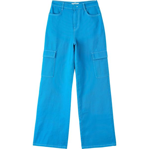 pantaloni cargo Terranova blu
