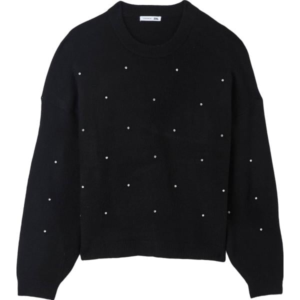 maglieria Terranova nero tinta unita